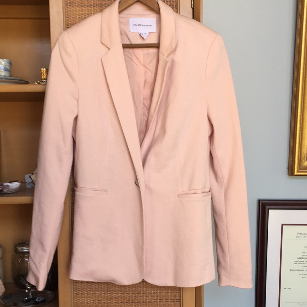 BCBG extra small blush pink blazer